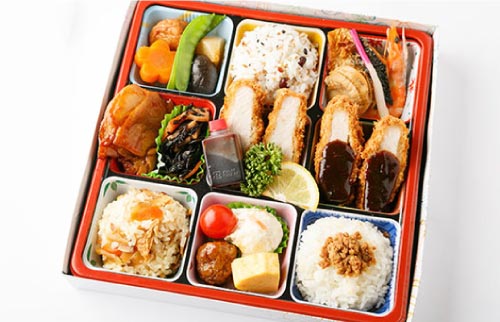 彩り9種幕の内弁当（ロースカツ）