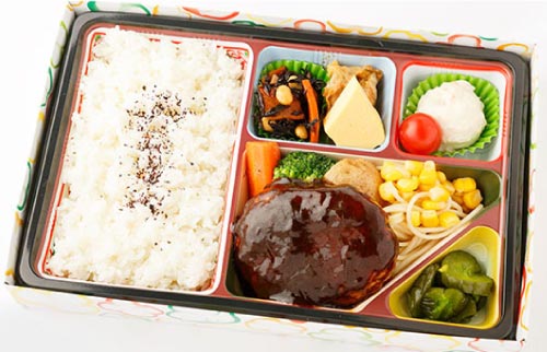 粗挽きハンバーグ弁当